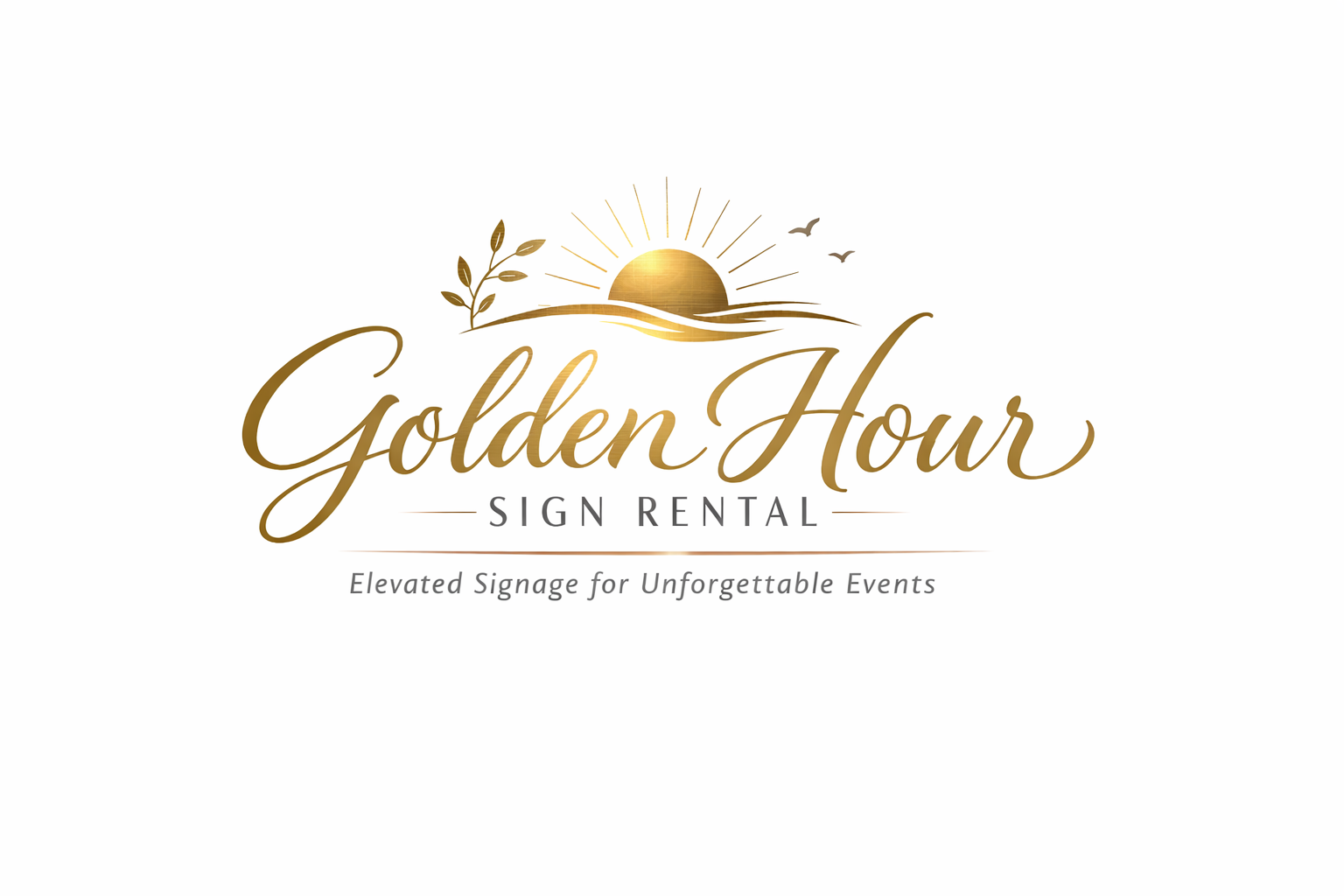 Golden Hour Sign Rentals logo