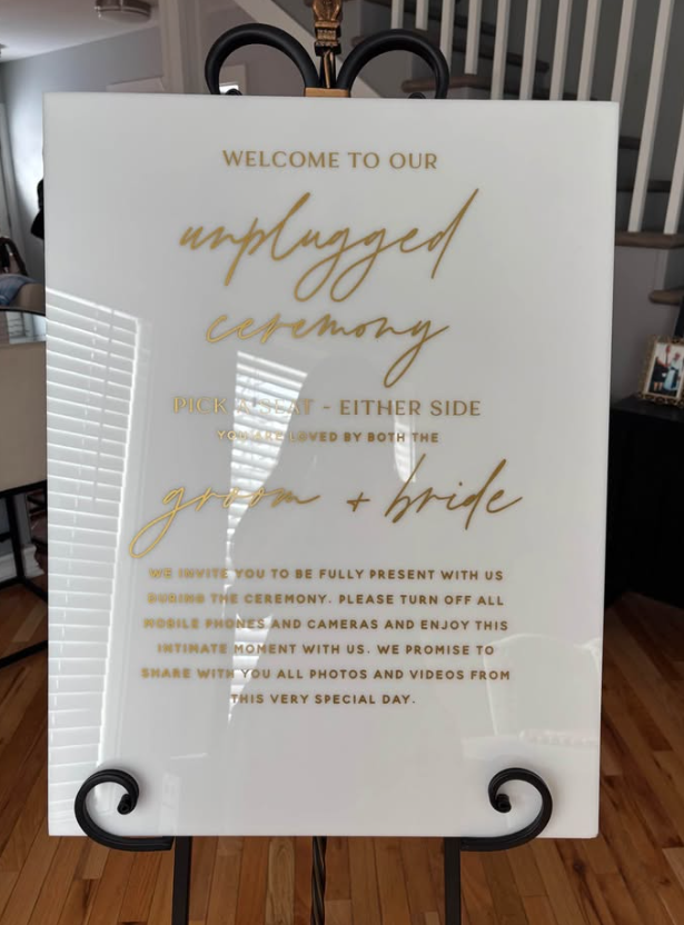 Ceremony sign photo 1