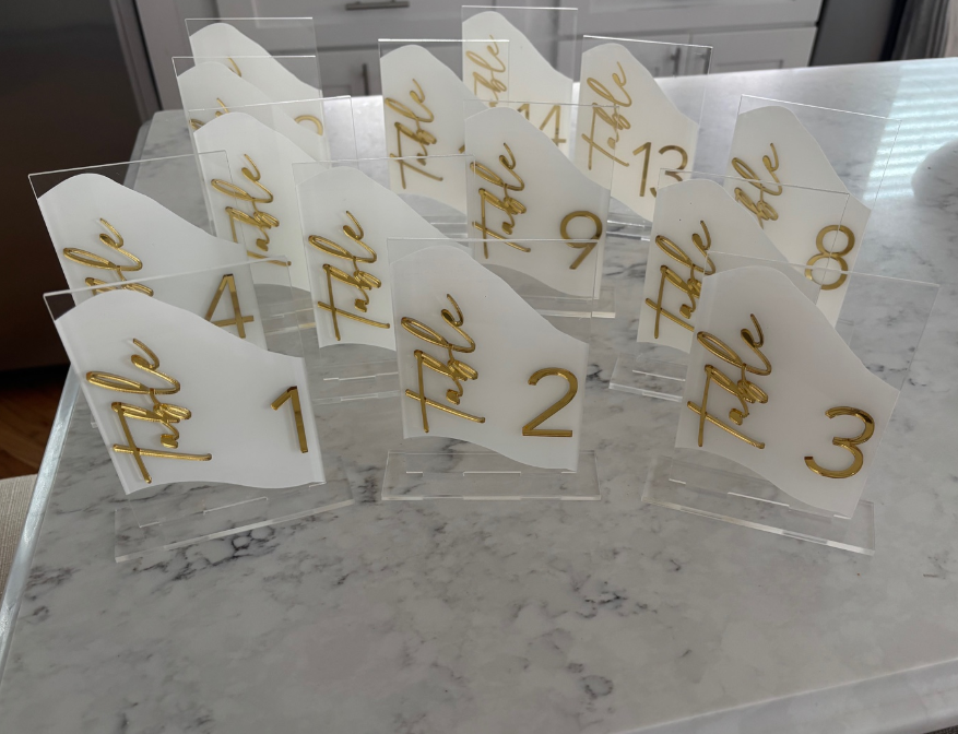 Table numbers photo 1